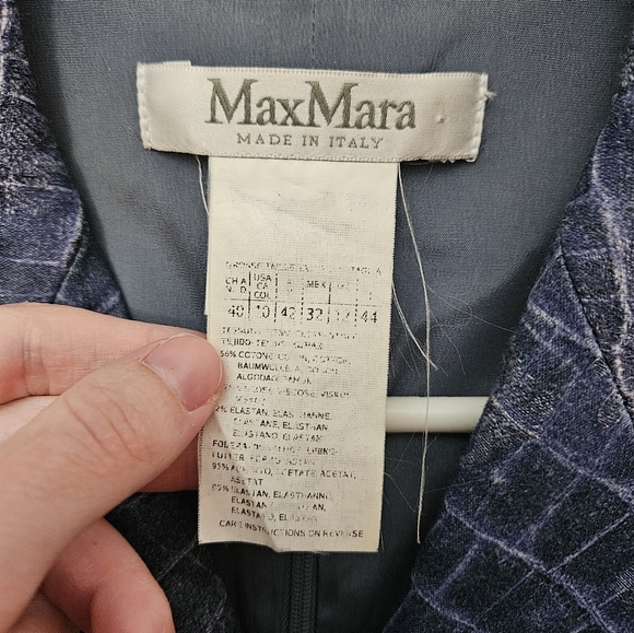 Max Mara Size 10 'Nichols' Blue Crocodile Print Pencil Cut Designer Dress - Picture 4 of 9